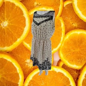 Maurices White with Black Lace Sleeveless‎ Mini Dress Size M